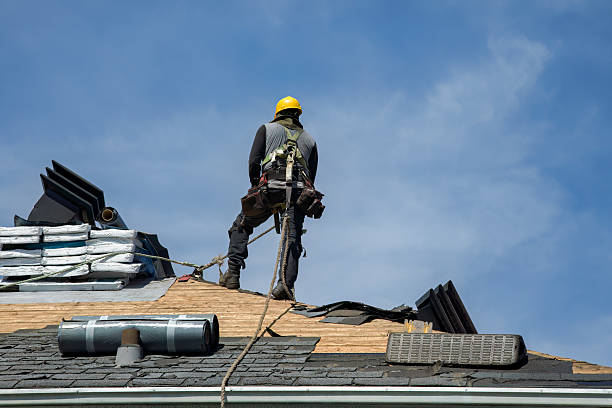 Professional Storm Damage Roof Repair technician working in New Hope, OR
